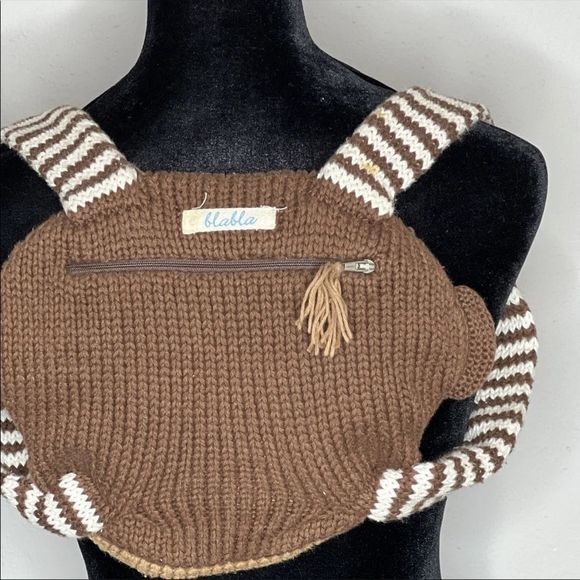 BLABLA KIDS  Brown Monkey Backpack - A super cute bag for your little one! - Picture 4 of 9